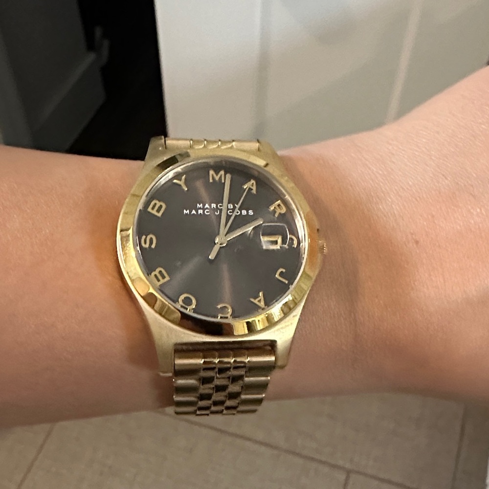 Marc by Marc Jacobs Gold and Black Watch